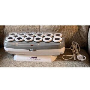 Conair Instant Heat Hairsetter 12 Jumbo Hot Hair Styling Rollers w/ Clips